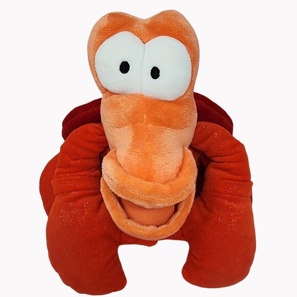 Disney The Little Mermaid Sebastian Plush 10" Red Orange Stuffed Toy Collectible - Picture 1 of 10